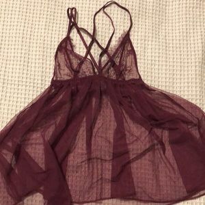 Burgundy Babydoll